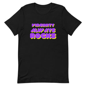 Virginity Always Rocks Tee (Purple/Yellow)