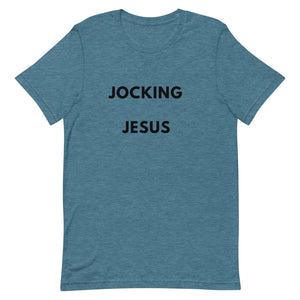 Jocking Jesus Tee (Black Letters)