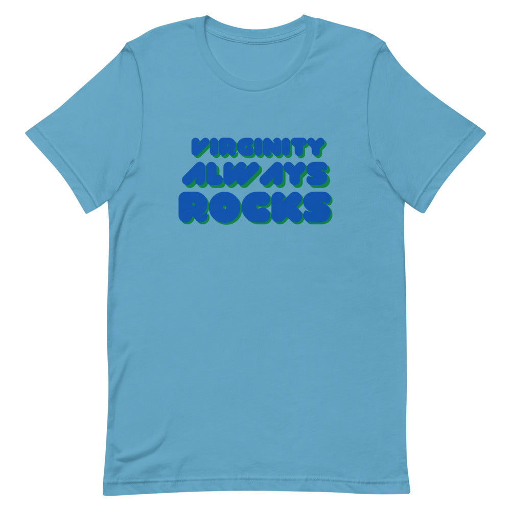 Virginity Always Rocks Tee (Blue/Green)