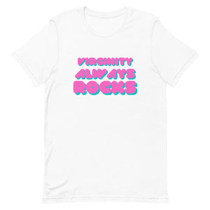 Virginity Always Rocks Tee (Pink/Blue)