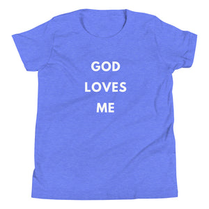 Youth-GOD Loves Me Tee (White Letters)