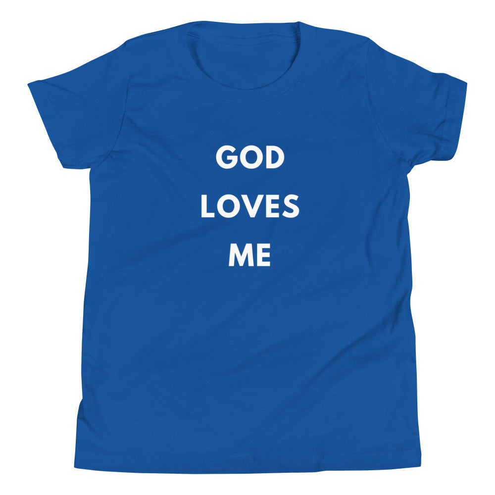 Youth-GOD Loves Me Tee (White Letters)