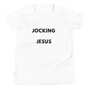 Youth-Jocking Jesus Tee (Black Letters)